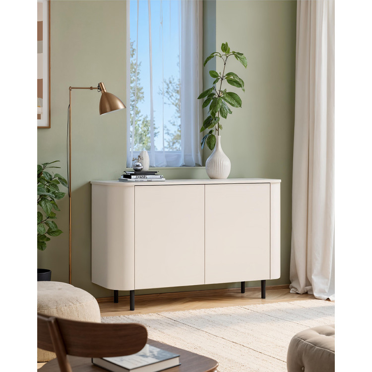 Buffet/bahut moderne 130 cm coloris cachemire Horizo