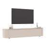 Meuble TV suspendu moderne 180 cm coloris cachemire Horizo