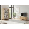 Meuble TV contemporain 130 cm chêne cadiz Marley