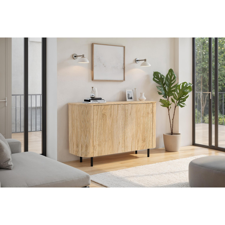 Buffet/bahut contemporain 130 cm chêne cadiz Marley