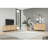 Buffet/bahut contemporain 130 cm chêne cadiz Marley