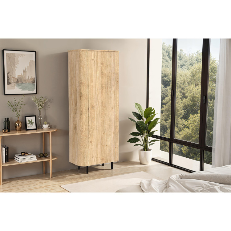 Buffet haut contemporain 80 cm chêne cadiz Marley