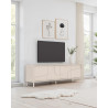 Meuble TV moderne 205 cm coloris cachemire Stella