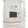 Meuble TV moderne 205 cm coloris cachemire Stella