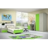 Bureau enfant contemporain chêne cendré/vert Mika