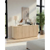 Buffet/bahut contemporain 180 cm chêne clair Adria