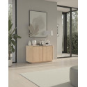 Buffet/bahut contemporain 130 cm chêne clair Adria