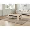 Table basse contemporaine chêne ivoire Spirit