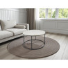 Table basse moderne ronde en marbre Francfort