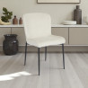 Chaise de salle à manger moderne en tissu Emma (lot de 2)