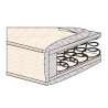 Matelas ressorts biconiques ORTHOCONFORT