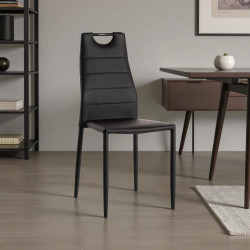 Chaise de salle à manger moderne en PU (lot de 4) Aramis