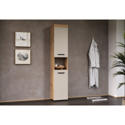 Colonne de salle de bain moderne chêne/cachemire Leane