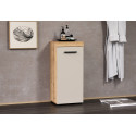 Meuble bas de salle de bain moderne chêne/cachemire Leane
