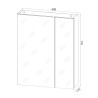 Armoire de toilette coloris cachemire Leane