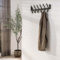 Portemanteau mural industriel 12 crochets en métal bronze Turbo