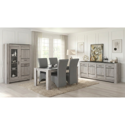 Salle à manger contemporaine chêne gris Talisman