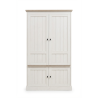 Vaisselier/argentier contemporain portes pleines coloris chêne beige/mélèze Samos