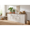 Buffet/bahut contemporain 259 cm chêne beige/mélèze Samos