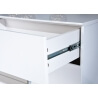 Buffet/bahut design 2 portes/3 tiroirs coloris blanc brillant Olivio