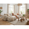 Canapé d'angle moderne en tissu Roxie