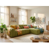 Canapé d'angle moderne en tissu Roxie