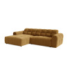 Canapé d'angle moderne en tissu Roxie