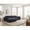 Canapé d'angle moderne en tissu Roxie