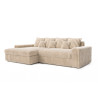 Canapé d'angle en velours côtelé Isaline