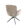 Chaise de salle manger pivotante en tissu chenille Zaya