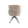 Chaise de salle manger pivotante en tissu chenille Zaya