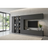 Ensemble TV mural moderne 340 cm anthracite mat Maroussia