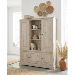 Bibliothèque contemporaine 164 cm chêne clair Phoenix