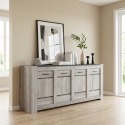 Buffet/bahut contemporain ch&ecirc;ne gris Talisman