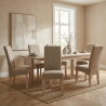 Chaise de salle à manger en tissu (lot de 2) Dinard