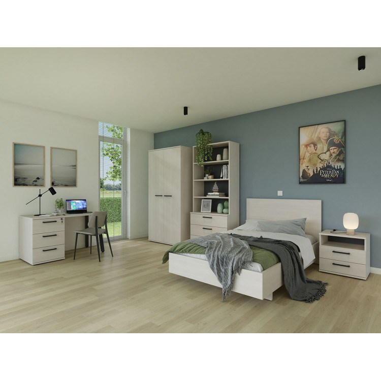 Chambre enfant contemporaine chêne clair Lolita