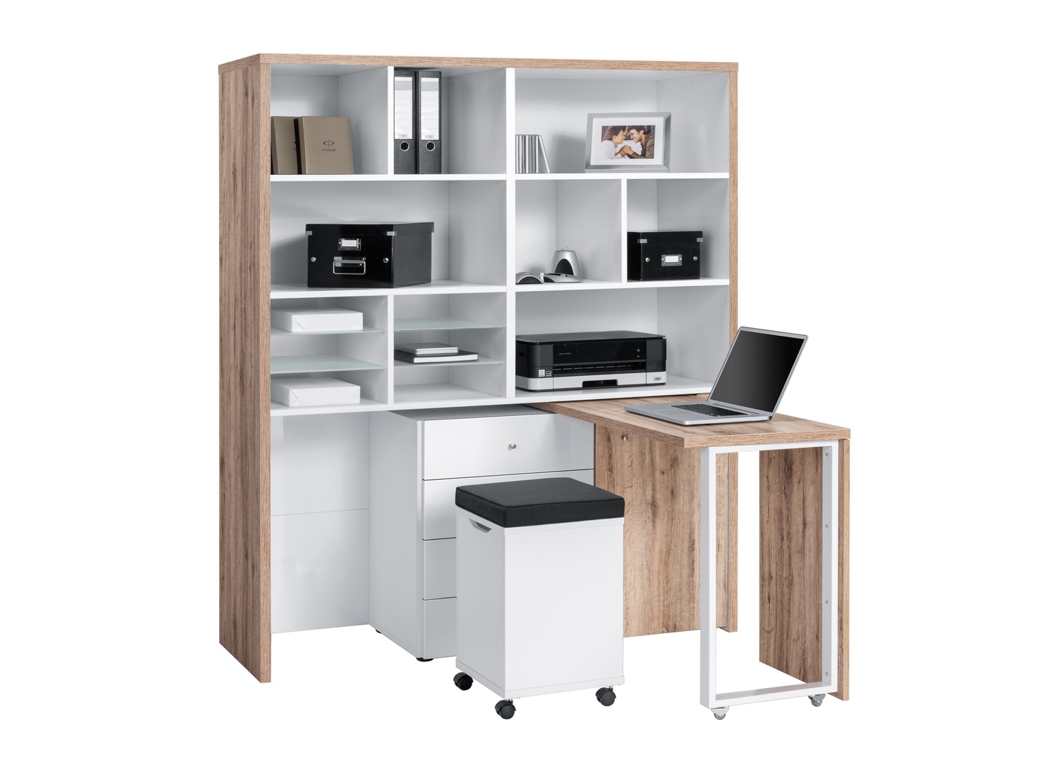 Armoire De Rangement Bureau Blanc At Leo Hart Blog