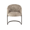Chaise de salle à manger moderne en tissu bouclé Swaizy (lot de 2)