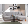 Canapé d'angle convertible moderne en tissu Alpha