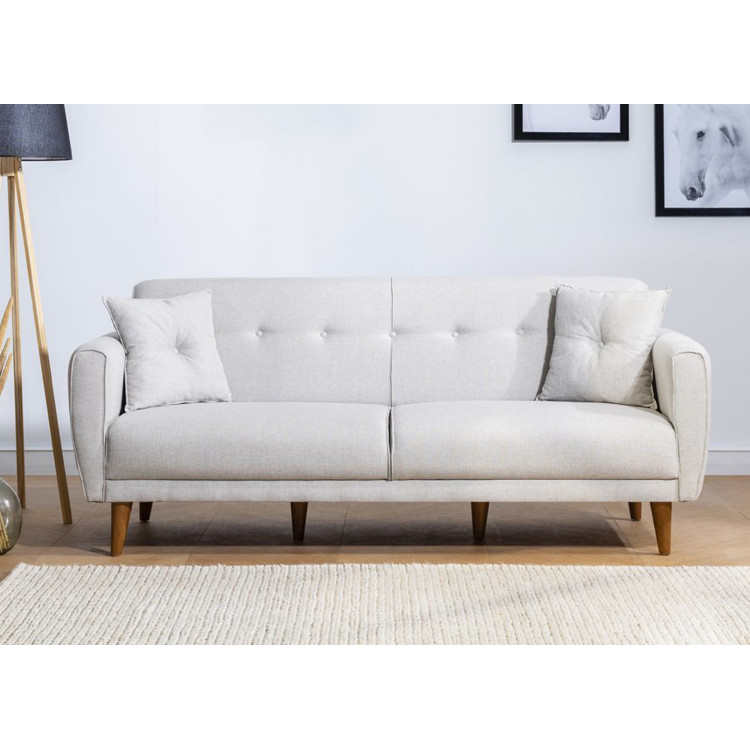 Canapé droit convertible moderne en tissu Adriaco