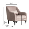 Fauteuil moderne en tissu Tanya