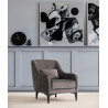 Fauteuil moderne en tissu Tanya