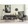 Fauteuil moderne en tissu Tanya