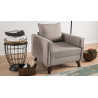 Fauteuil moderne en tissu Celia