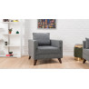 Fauteuil moderne en tissu Celia