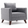Fauteuil moderne en tissu Celia