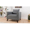 Fauteuil moderne en tissu Celia