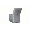 Fauteuil design en tissu gris clair/blanc Fidusa II