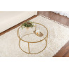Table basse ronde moderne Ø 80 cm en verre Astonia