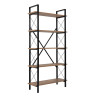 Etagère industrielle H 180 cm en métal noir Booker